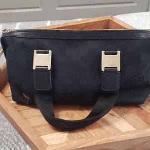 Gucci black 2 handle bags